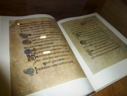 Hotel display case for Book of Kells facsimile