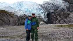 Hoyt and Charlene at Pia Glacier